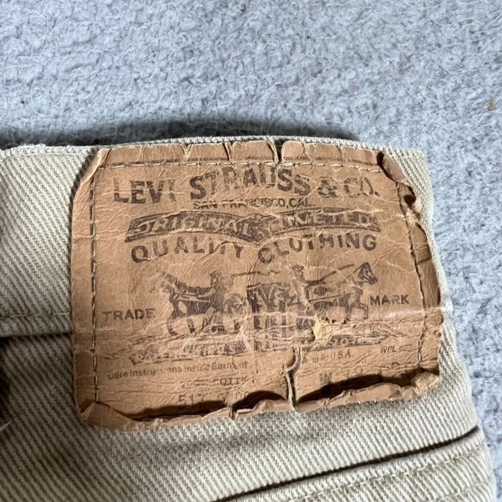 Levis Jeans Mens 36x25 Brown Vintage 517 Bootcut Denim Cowboy Rodeo Workwear USA